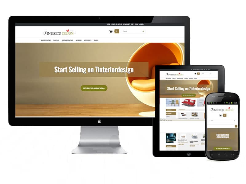 Softpact ecommerce design shown across desktop, tablet and mobile